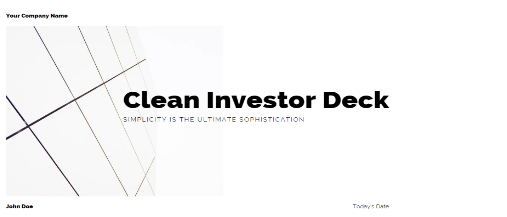 Clean investor Deck